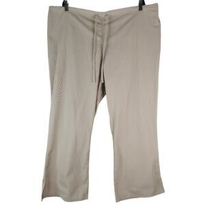 Cherokee Workwear Natural Rise Flare Leg Scrub Pants 4101P KAKW Khaki Size 2XL